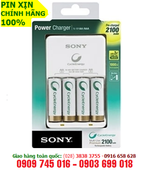 Bộ sạc pin AA-AAA Sony BCG-34HW4KN, sạc được 2-4 pin (Kèm sẳn 4 pin sạc Sony AA2100mAh 1.2v) | HẾT HÀNG